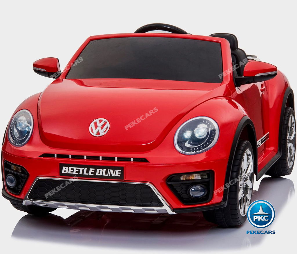 Coche electrico infantil Beetle Dune Rojo vista lateral