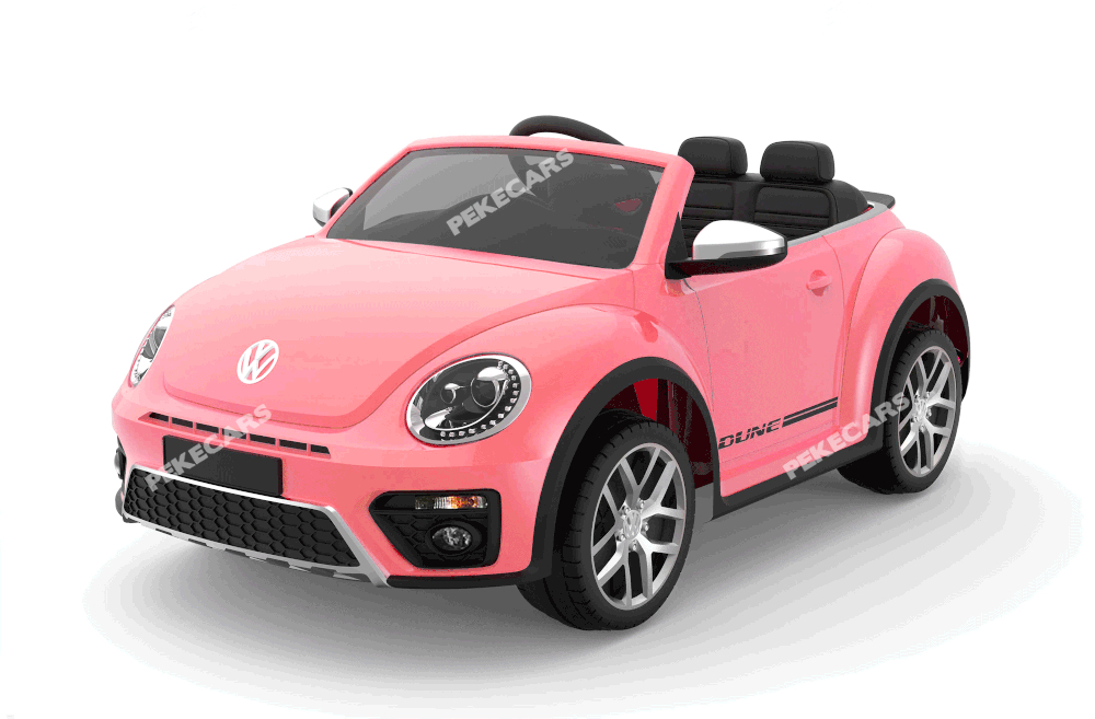 Coche electrico para niños Beetle Dune Rosa vista principal