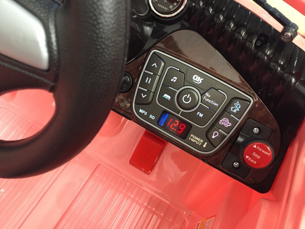 Coche electrico infantil Escarabajo Beetle Style Rosa con radio FM