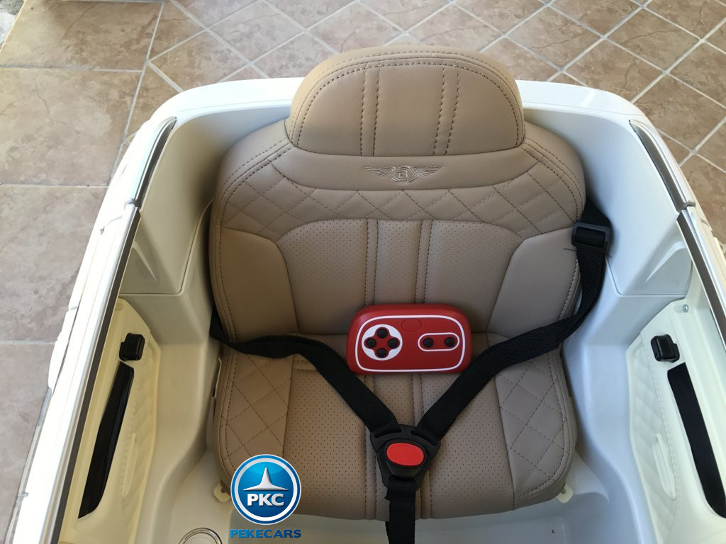 Coche electrico para niños Bentley Bentayga Blanco con mando 2.4G