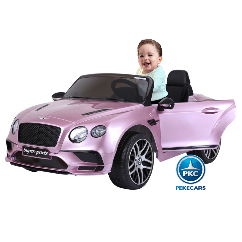 Coche electrico para niños Bentley Continental Supersports 12V Rosa Metalizado Vista principal