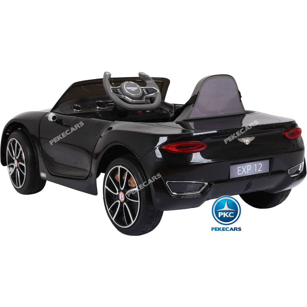 Coche electrico para niños Bentley EXP Negro vista trasera