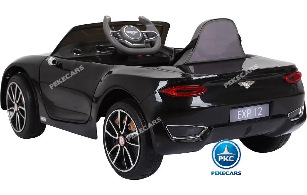 Coche electrico para niños Bentley EXP Negro vista trasera