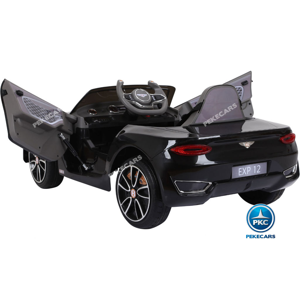 Coche electrico infantil Bentley EXP Negro con asiento de 3 puntos de anclaje