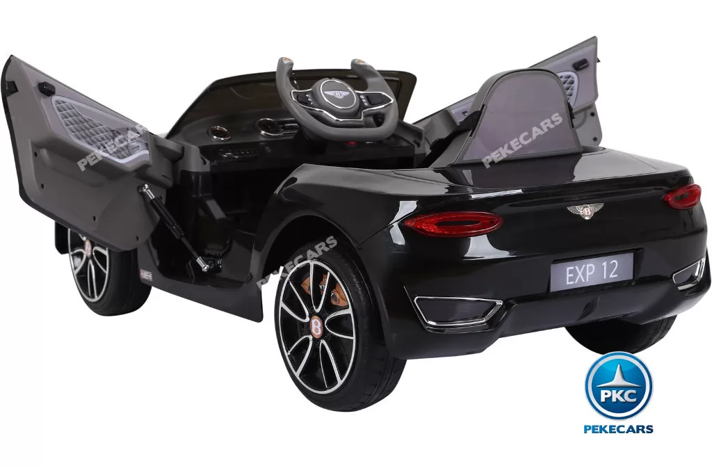Coche electrico infantil Bentley EXP Negro con asiento de 3 puntos de anclaje