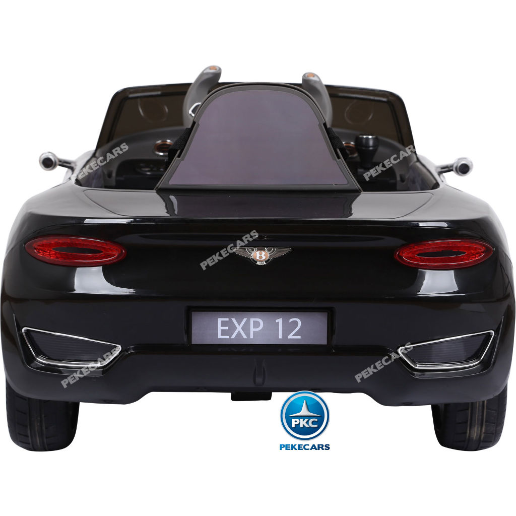 Coche electrico para niños Bentley EXP Negro con luces LED traseras