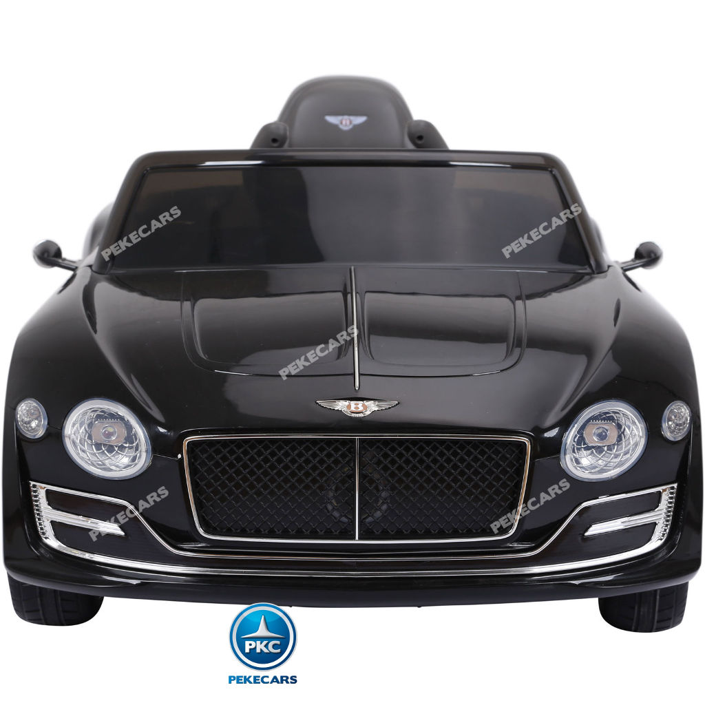 Coche electrico infantil Bentley EXP Negro con asiento acolchado en piel