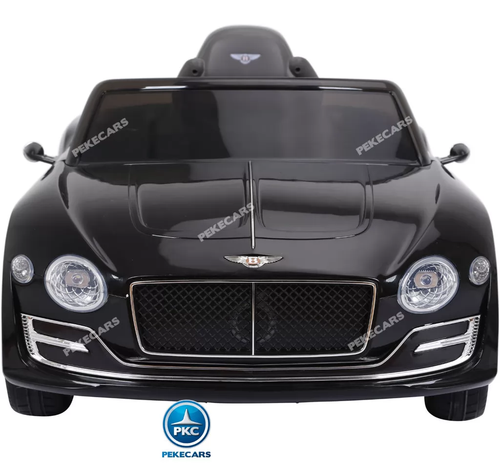 Coche electrico infantil Bentley EXP Negro con asiento acolchado en piel