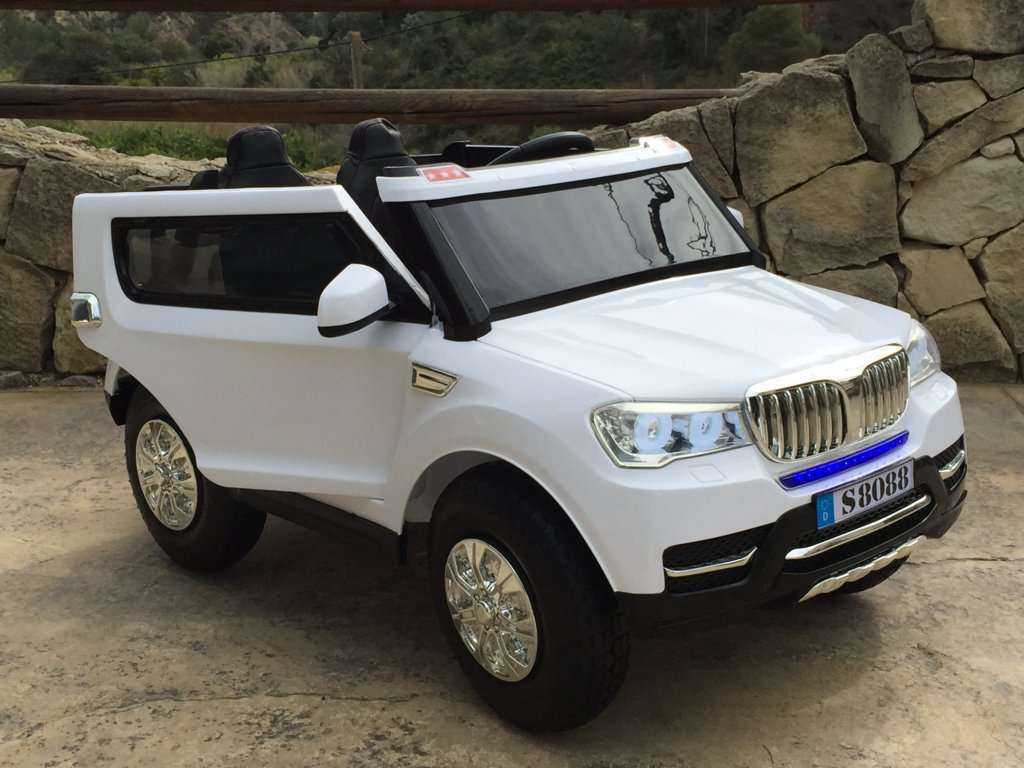 Coche electrico para niños bmw x5 style Blanco vista principal