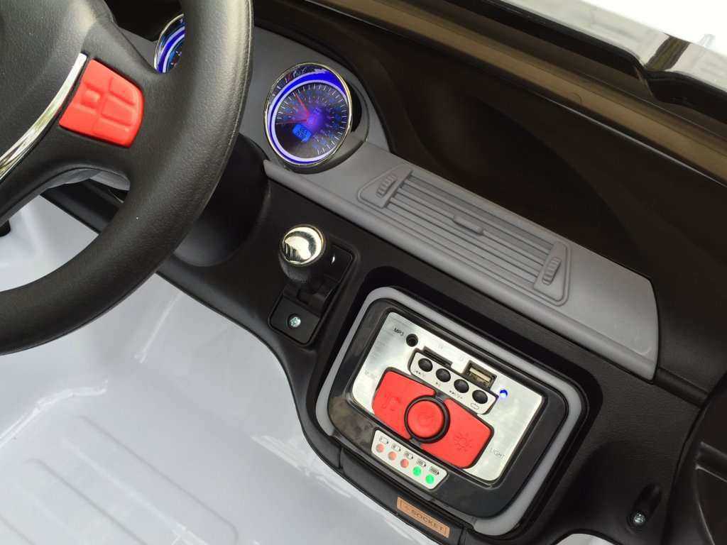 Coche electrico para niños bmw x5 style Blanco con luces LED frontales