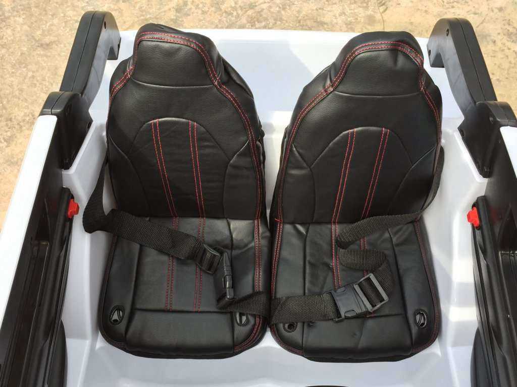 Coche electrico infantil bmw x5 style Blanco amplio maletero trasero