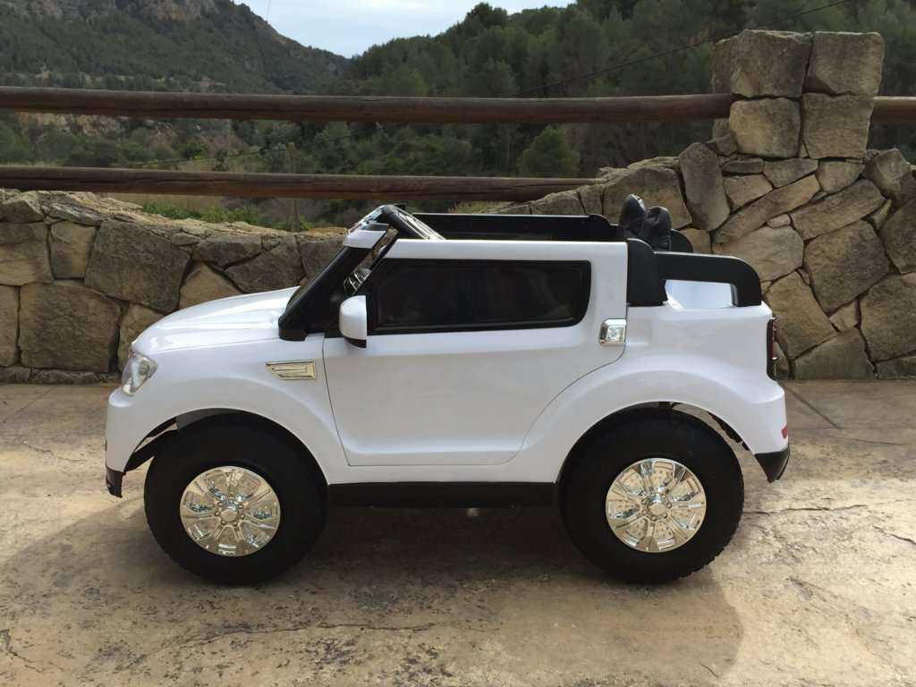 Coche electrico infantil bmw x5 style Blanco con apertura de puertas
