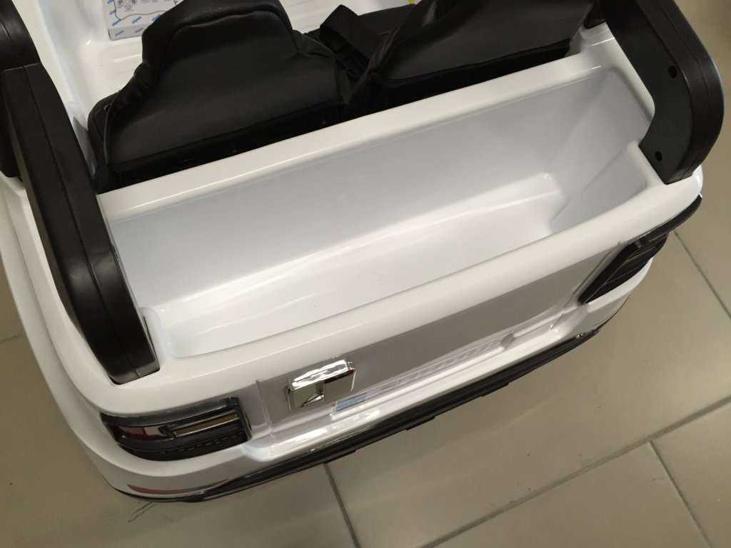 Coche electrico para niños bmw x5 style Blanco detalles del interior
