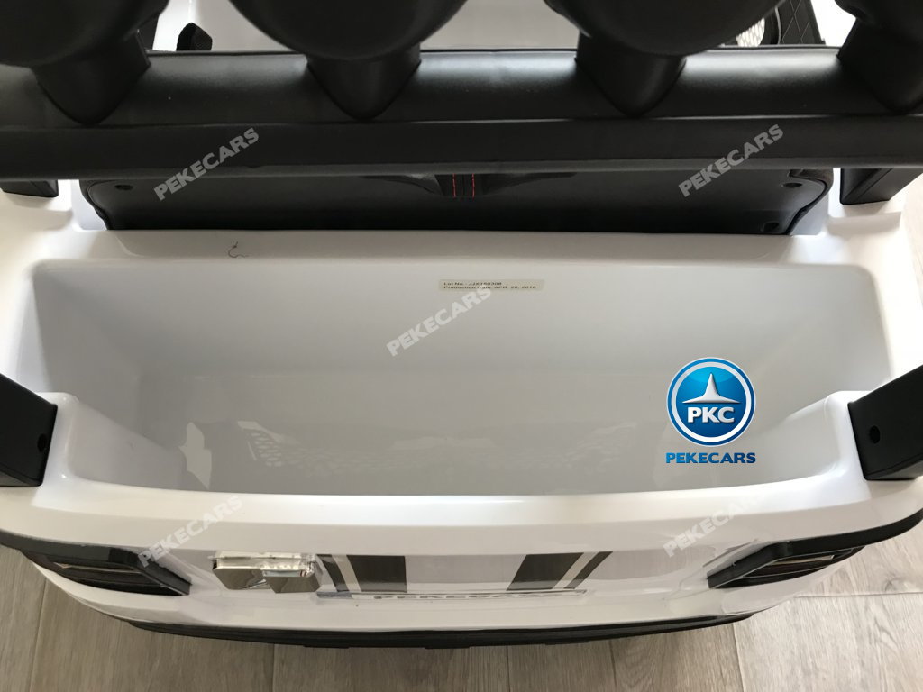 Coche electrico para niños BMW X7 Style 12V Blanco con amplio maletero