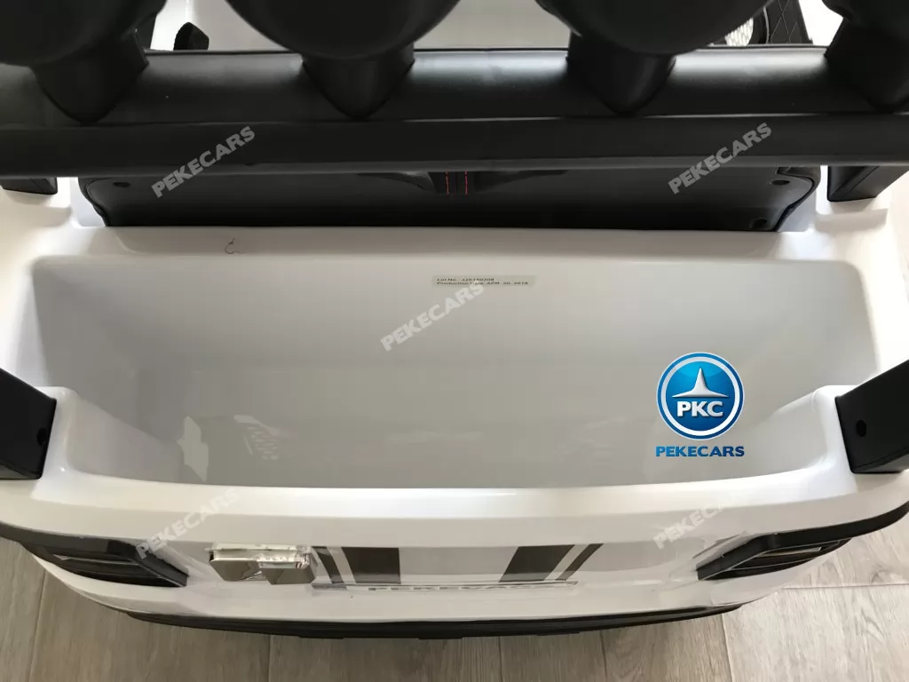 Coche electrico para niños BMW X7 Style 12V Blanco con amplio maletero