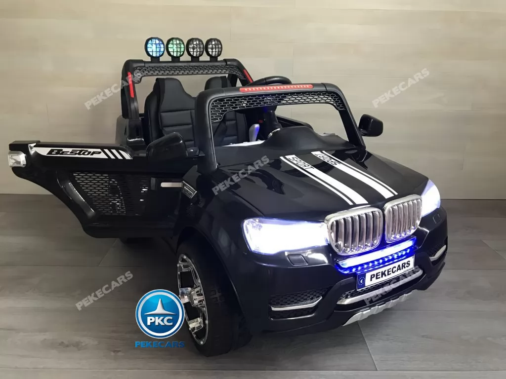 Coche electrico para niños BMW X7 Style 12V Negro con apertura de puertas