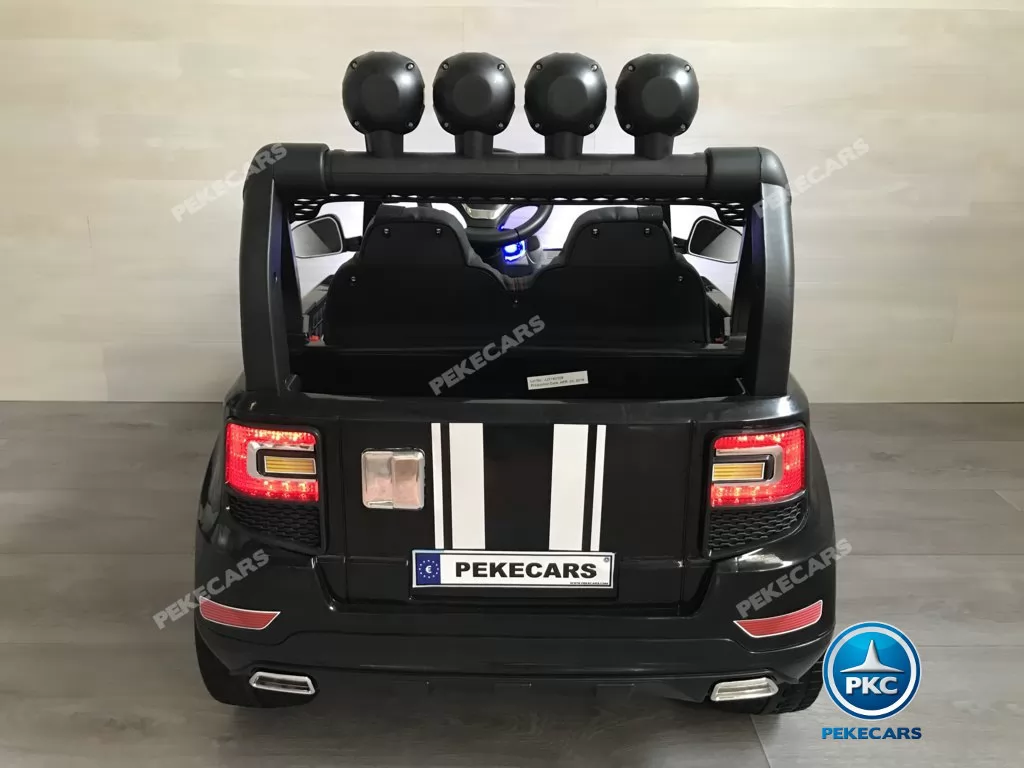 Coche electrico para niños BMW X7 Style 12V Negro vista trasera
