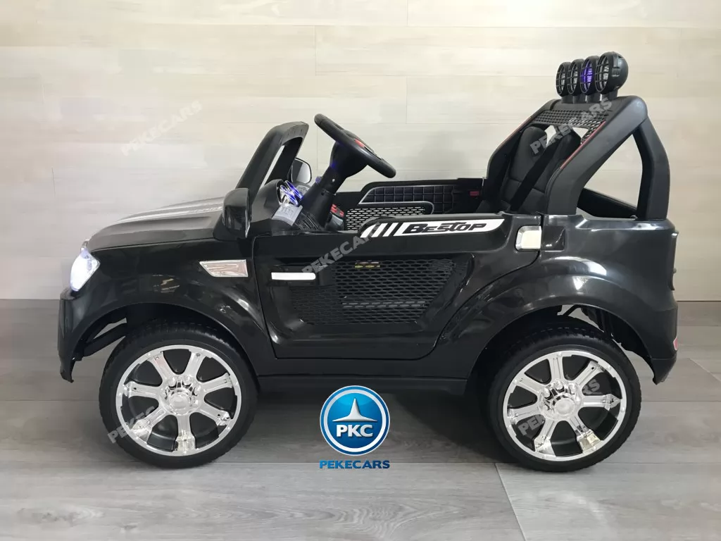 Coche electrico infantil BMW X7 Style 12V Negro con barra antivuelco