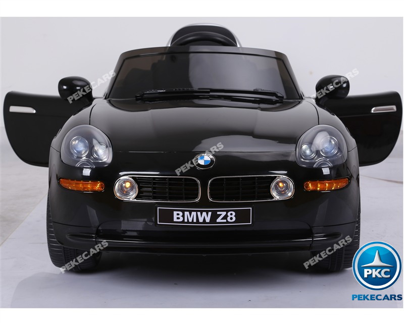 Coche eléctrico infantil BMW Z8 12V Negro vista frontal