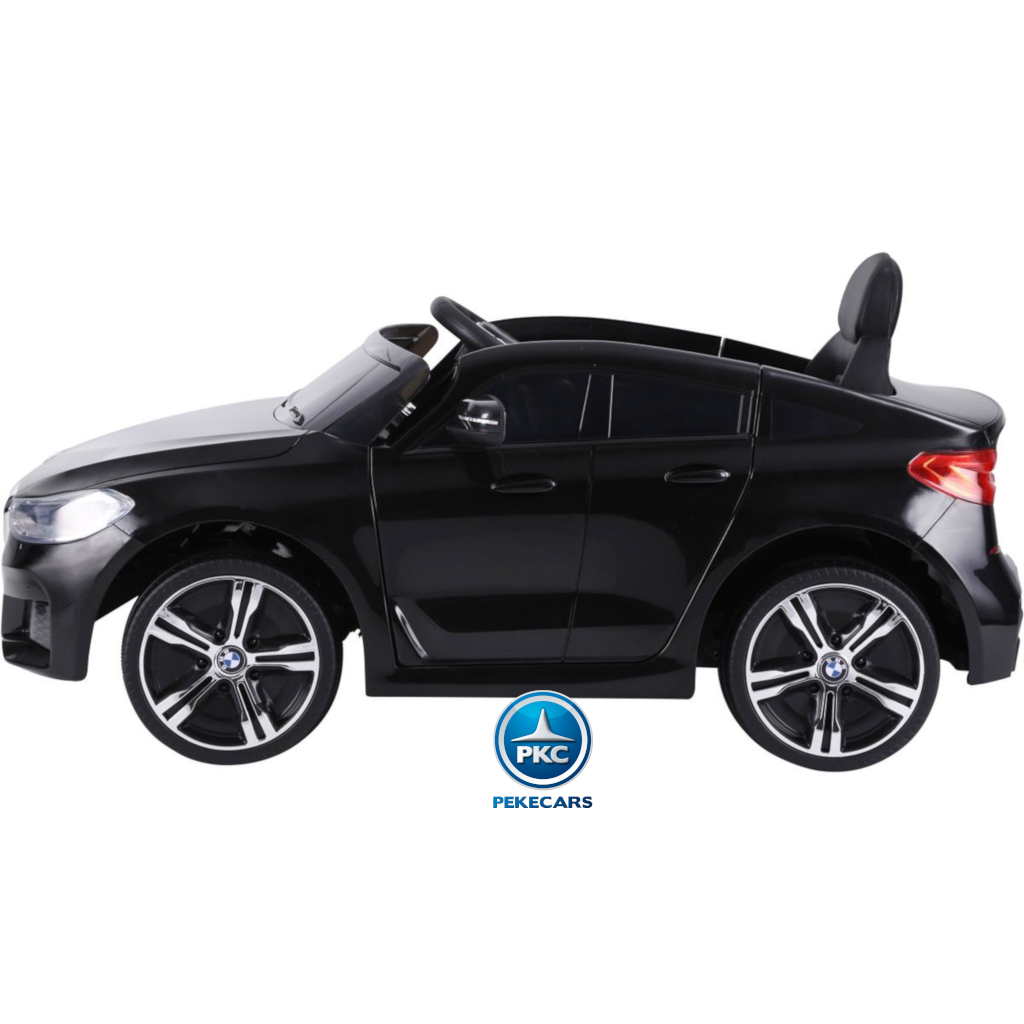 Coche electrico para niños BMW 6 GT 12V Negro Metalizado - vista izq.