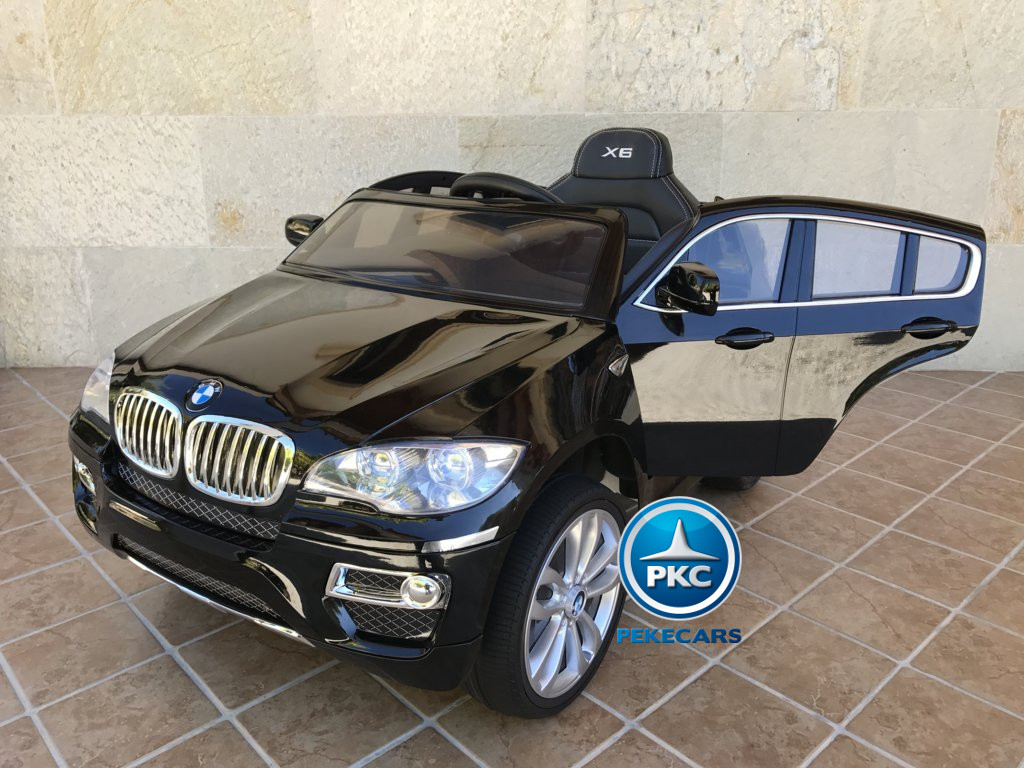 Coche electrico para niños BMW X6 Negro Metalizado vista principal