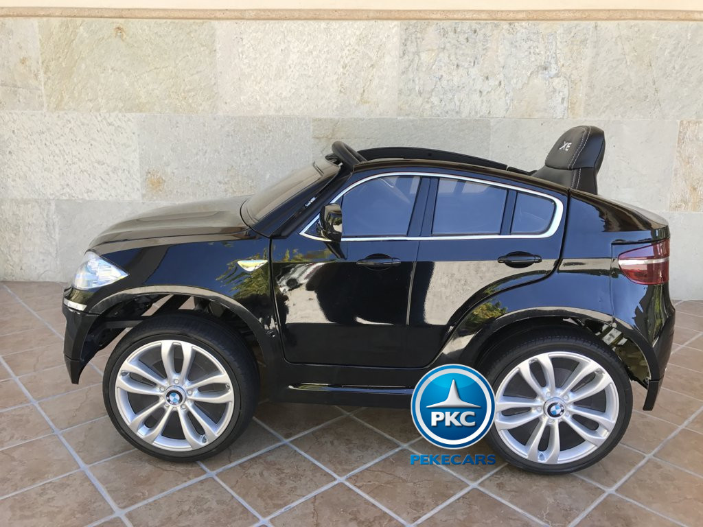 Coche electrico para niños BMW X6 Negro Metalizado con conexion MP3