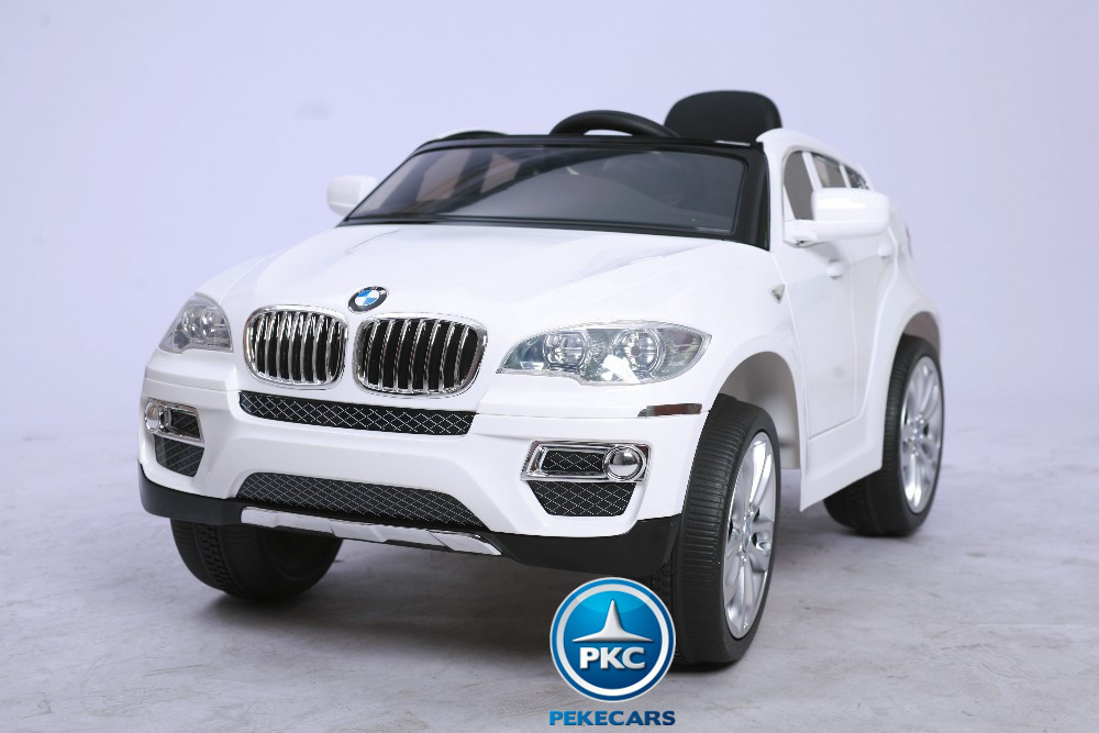 Coche electrico para niños BMW X6 Blanco vista principal