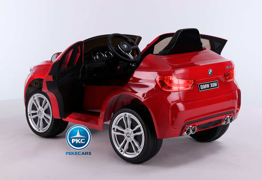 Coche electrico para niños BMW X6M Rojo con apertura de puertas