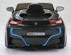 BMW i8 negro pekecars vista trasera