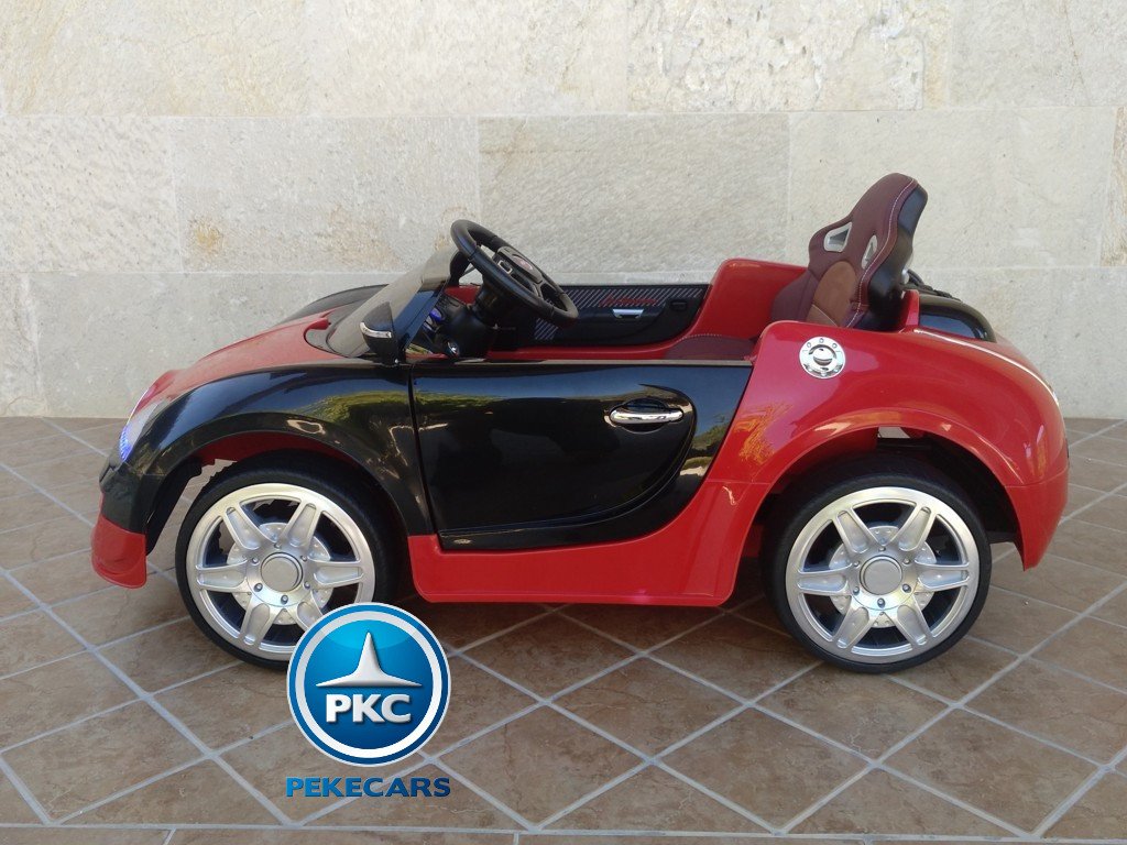 Coche electrico para niños Bugatti Veyron Style Rojo
