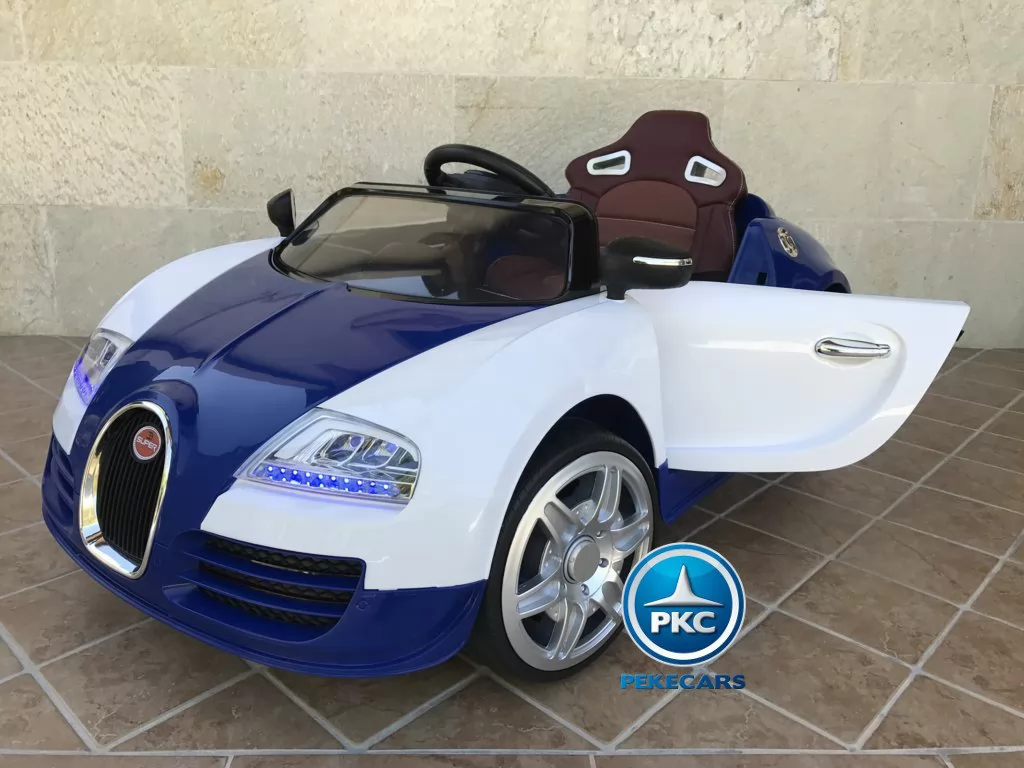 Coche electrico para niños Bugatti Veyron Style Azul vista principal