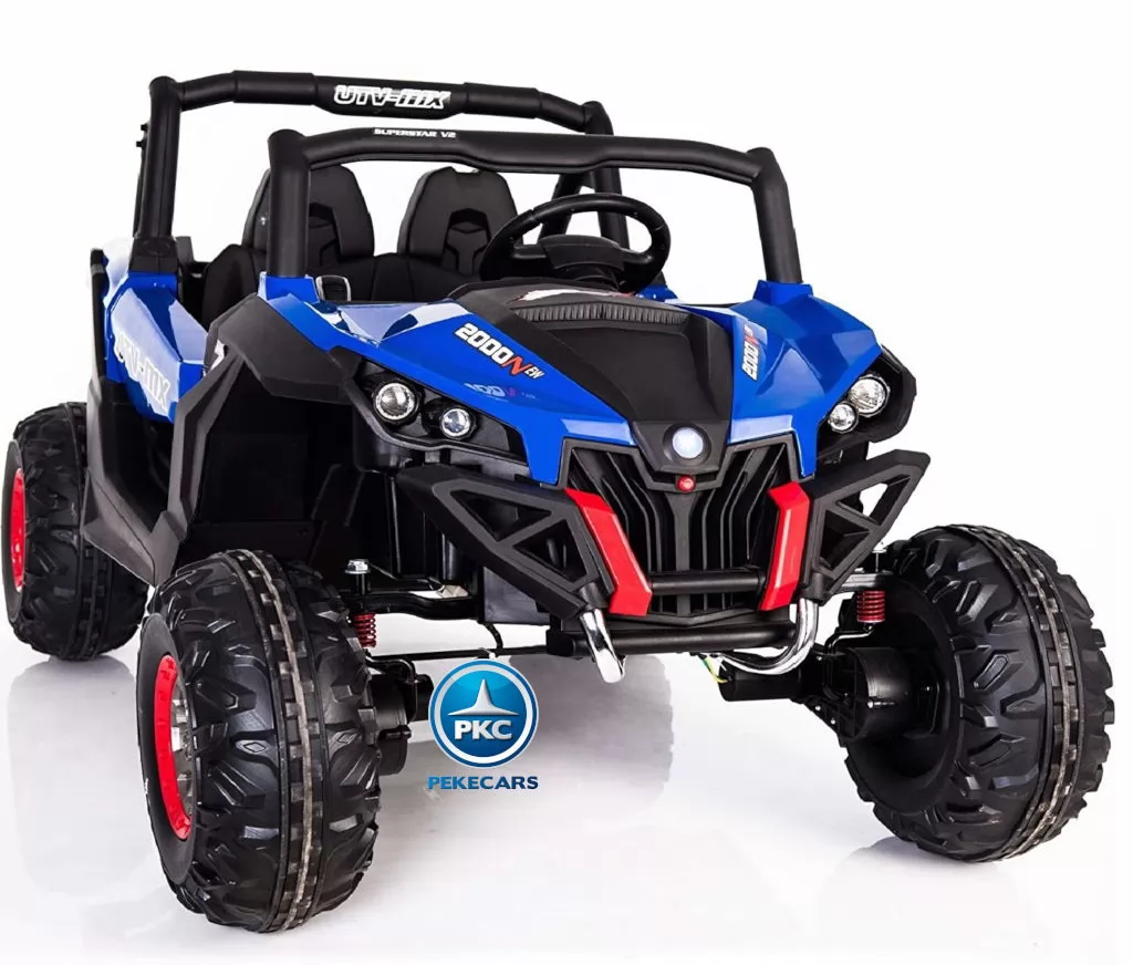 Coche electrico para niños Buggy UTV Azul