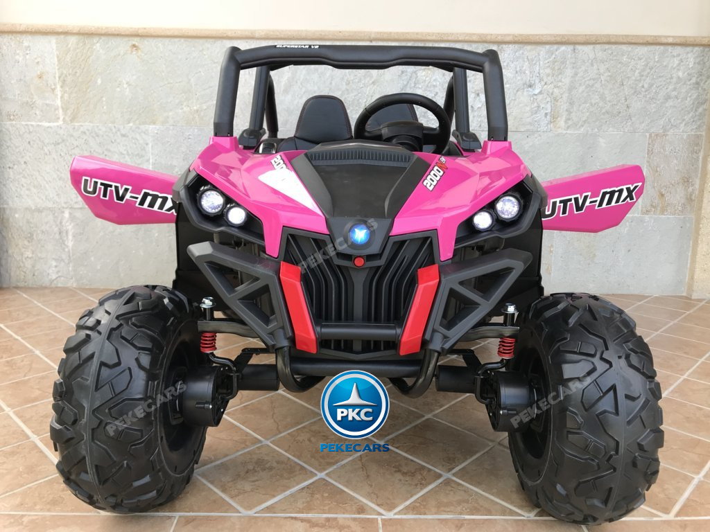 Coche electrico para niños Buggy UTV Rosa
