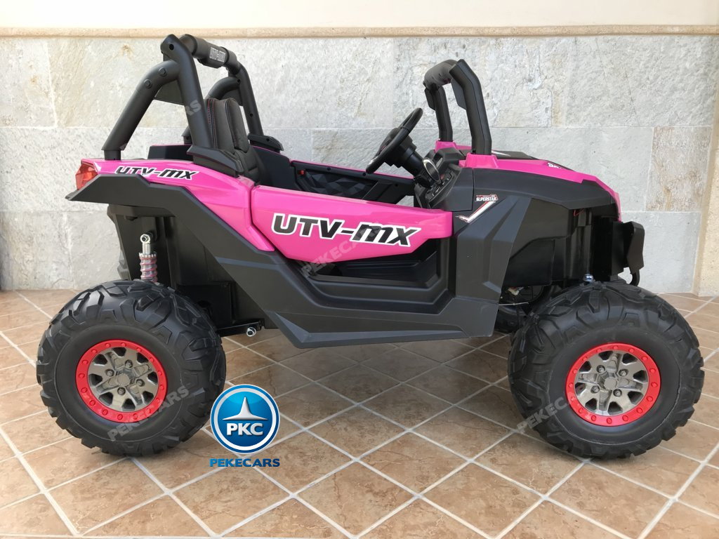 Coche electrico para niños Buggy UTV Rosa