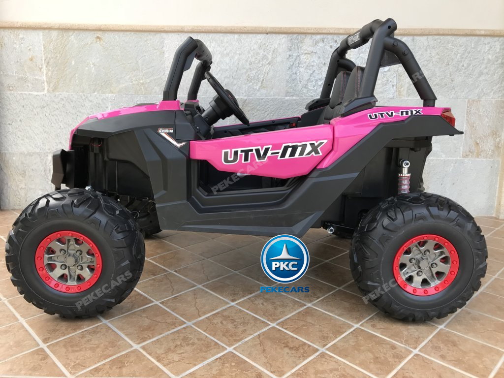 Coche electrico para niños Buggy UTV Rosa