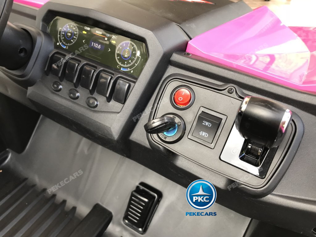 Coche electrico para niños Buggy UTV Rosa