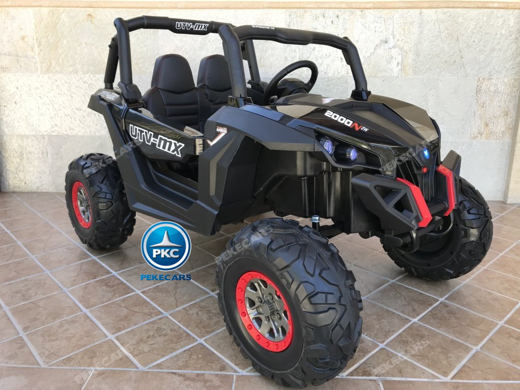 Coche electrico para niños Buggy UTV Negro