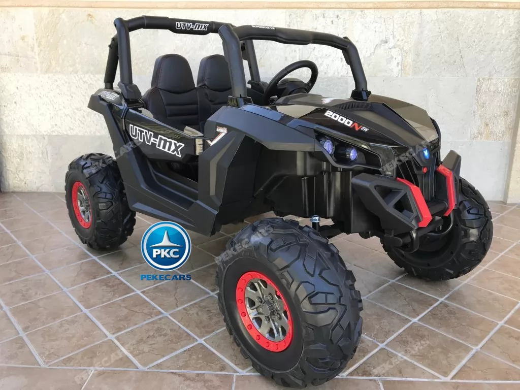 Coche electrico para niños Buggy UTV Negro
