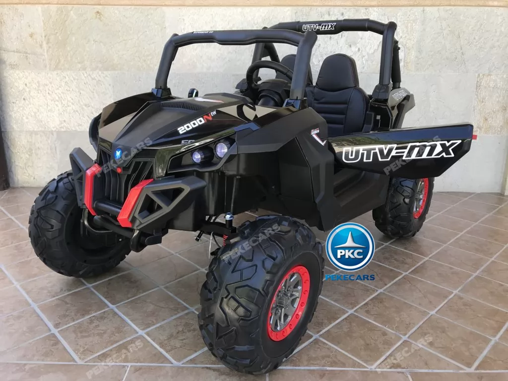 Coche electrico para niños Buggy UTV Negro
