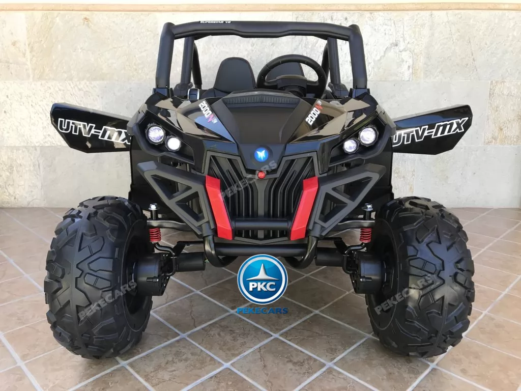 Coche electrico para niños Buggy UTV Negro