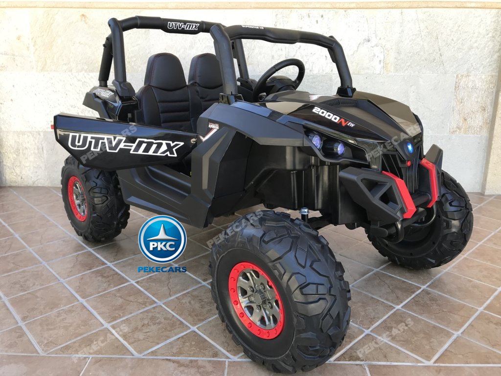 Coche electrico para niños Buggy UTV Negro