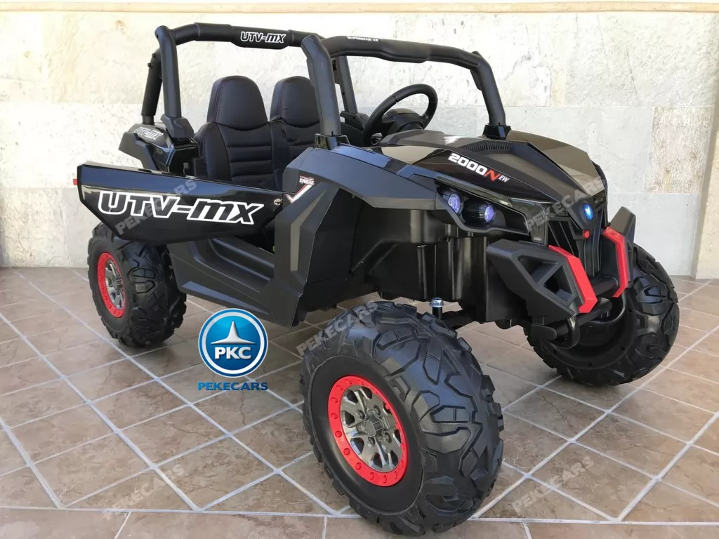 Coche electrico para niños Buggy UTV Negro