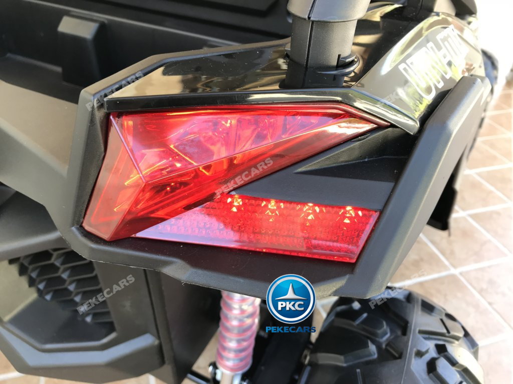 Coche electrico infantil Buggy UTV Negro luces LED delanteras