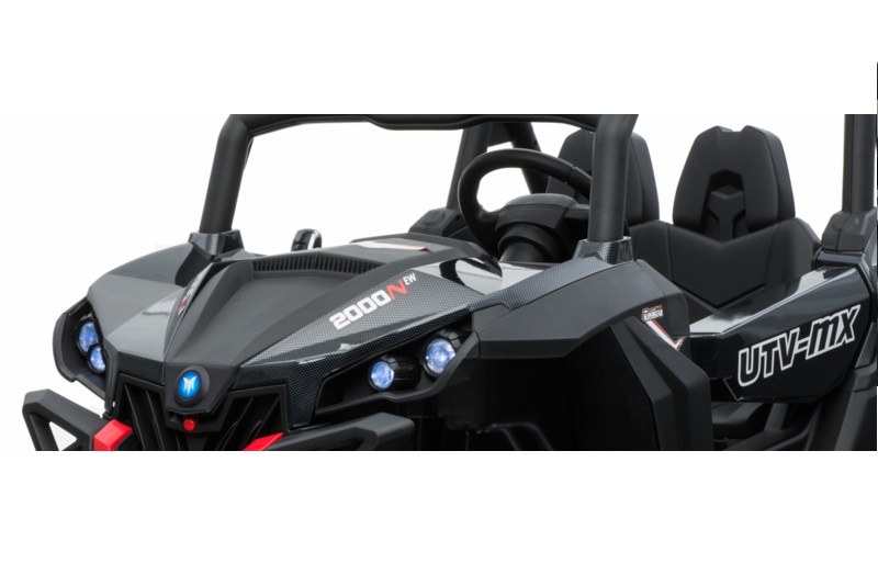 Coche electrico para niños Buggy UTV Negro carbono