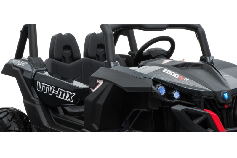 Coche electrico para niños Buggy UTV Negro carbono