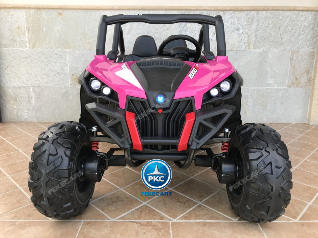 Coche electrico infantil Buggy UTV Rosa