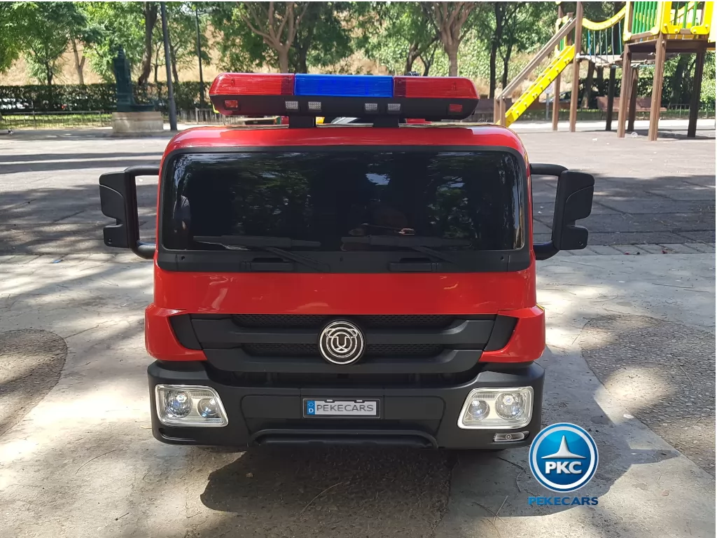 Camion de bomberos infantil de 1 plaza Rojo