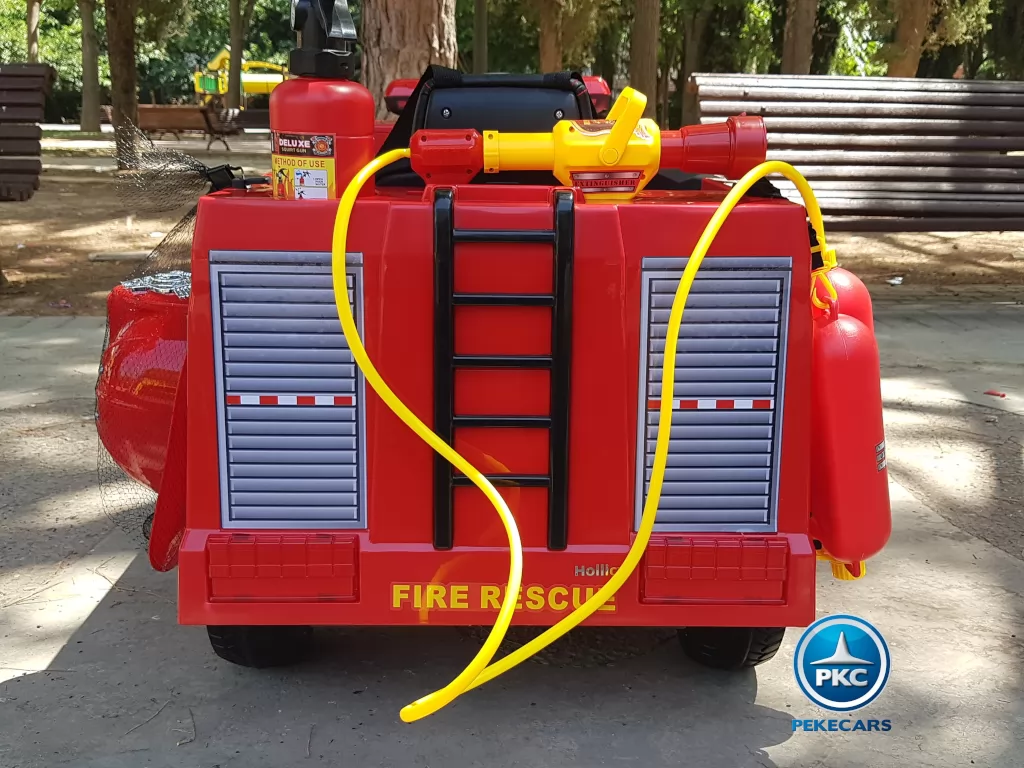 Camion de bomberos infantil de 1 plaza Rojo