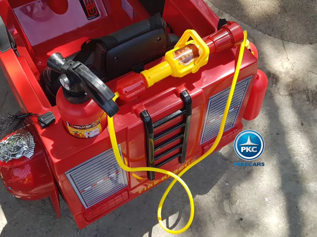 Camion de bomberos infantil de 1 plaza Rojo