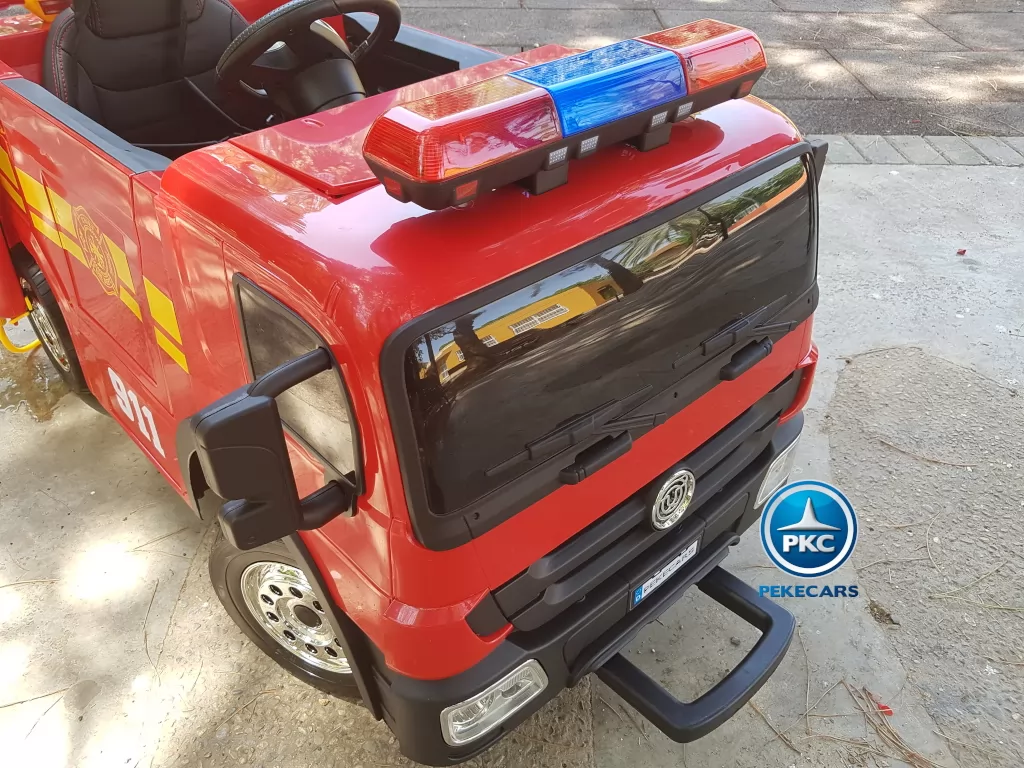 Camion de bomberos infantil de 1 plaza Rojo